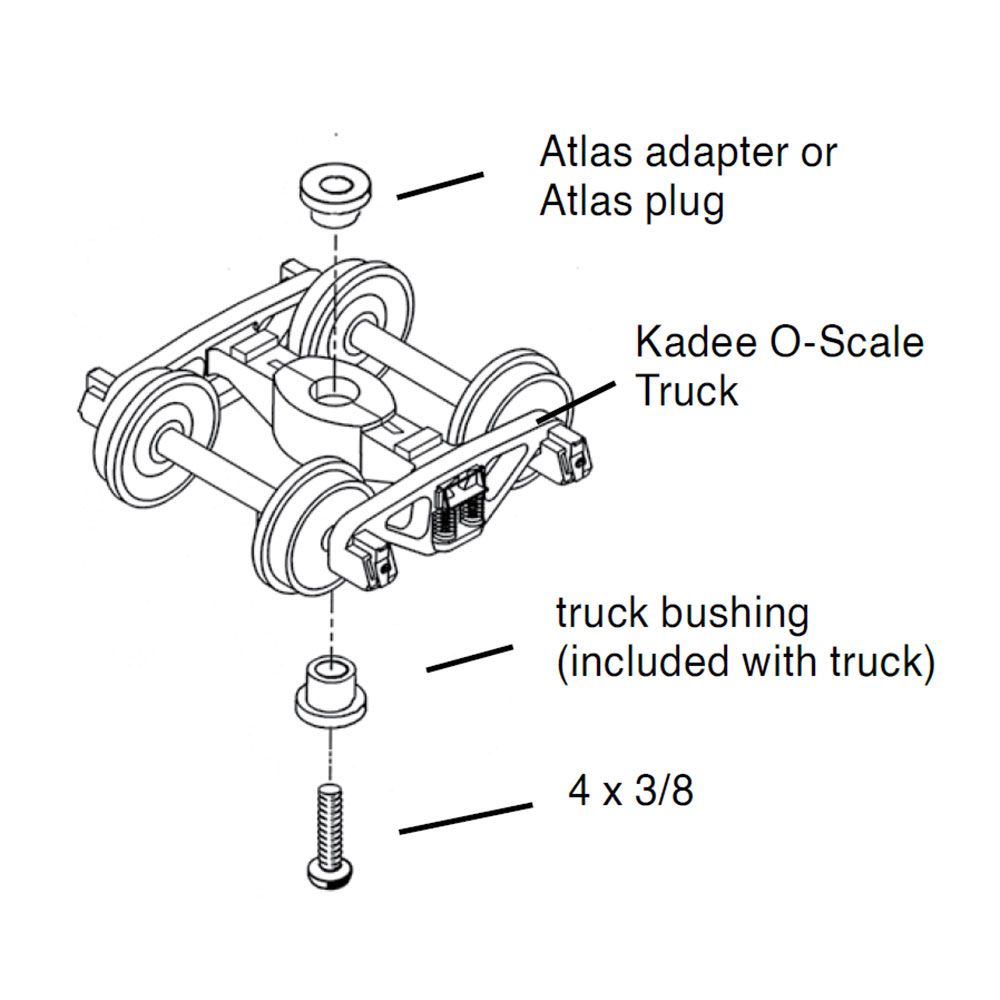 Kadee 757 O-Scale P48 Metal Trucks