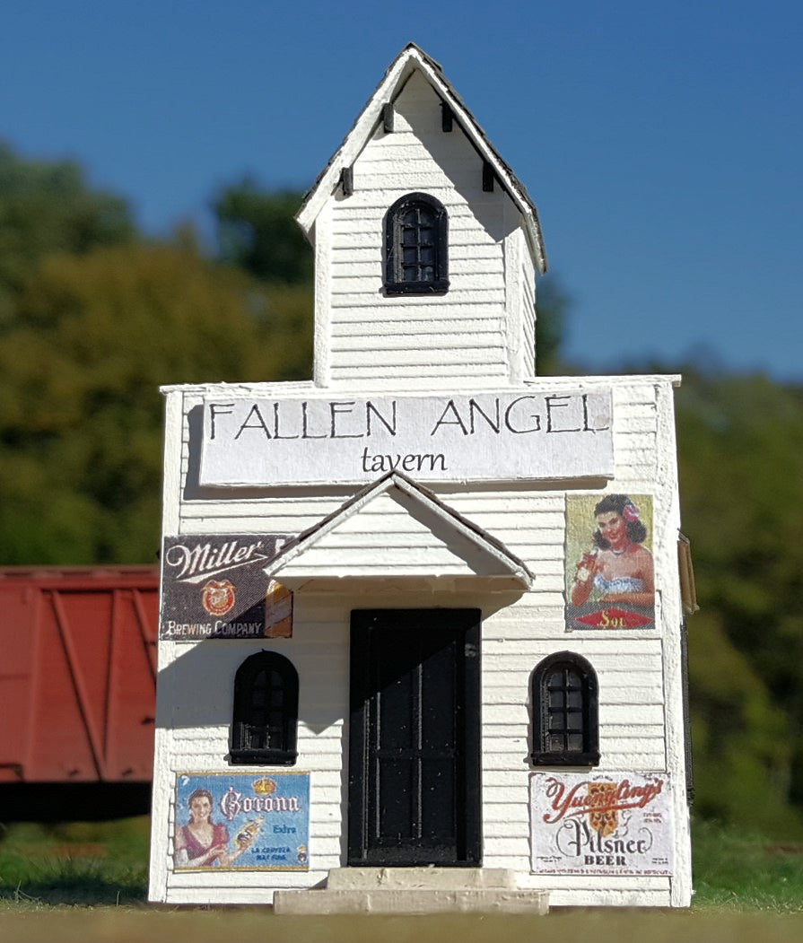 Fallen Angel Tavern in HO scale