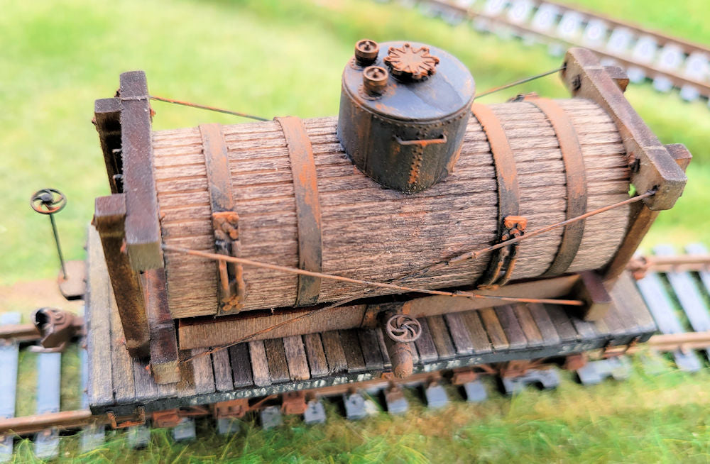 24-Foot Wood Tank Car in HO/HOn3 Scale