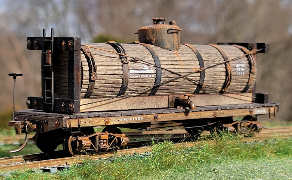 36-Foot Wood Tank Car in HO/HOn3 Scale