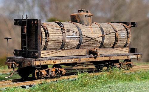 36-Foot Wood Tank Car in HO/HOn3 Scale