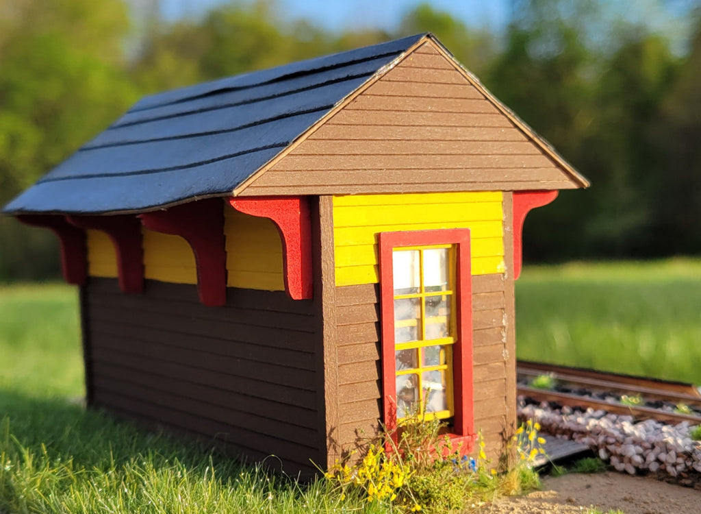 Molly's Trolly Shelter in O scale