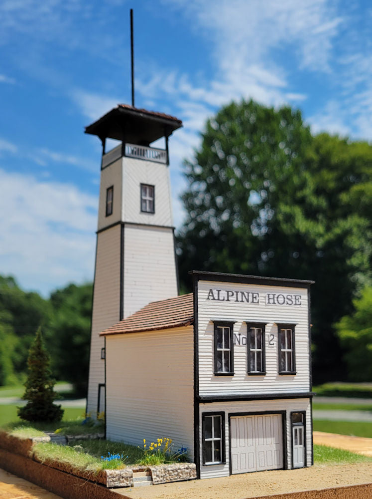 Georgetown Fire House in HO scale