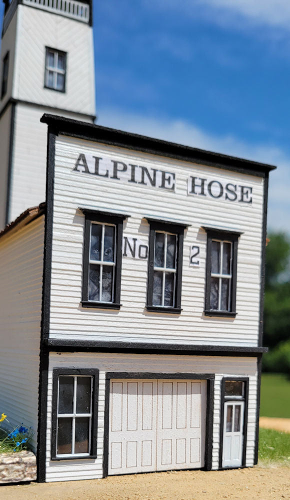 Georgetown Fire House in HO scale