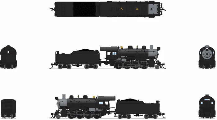 Broadway Limited Imports 8391 2-8-0 Consolidation, Paragon4 Sound/DC/DCC, N scale UNLETTERED