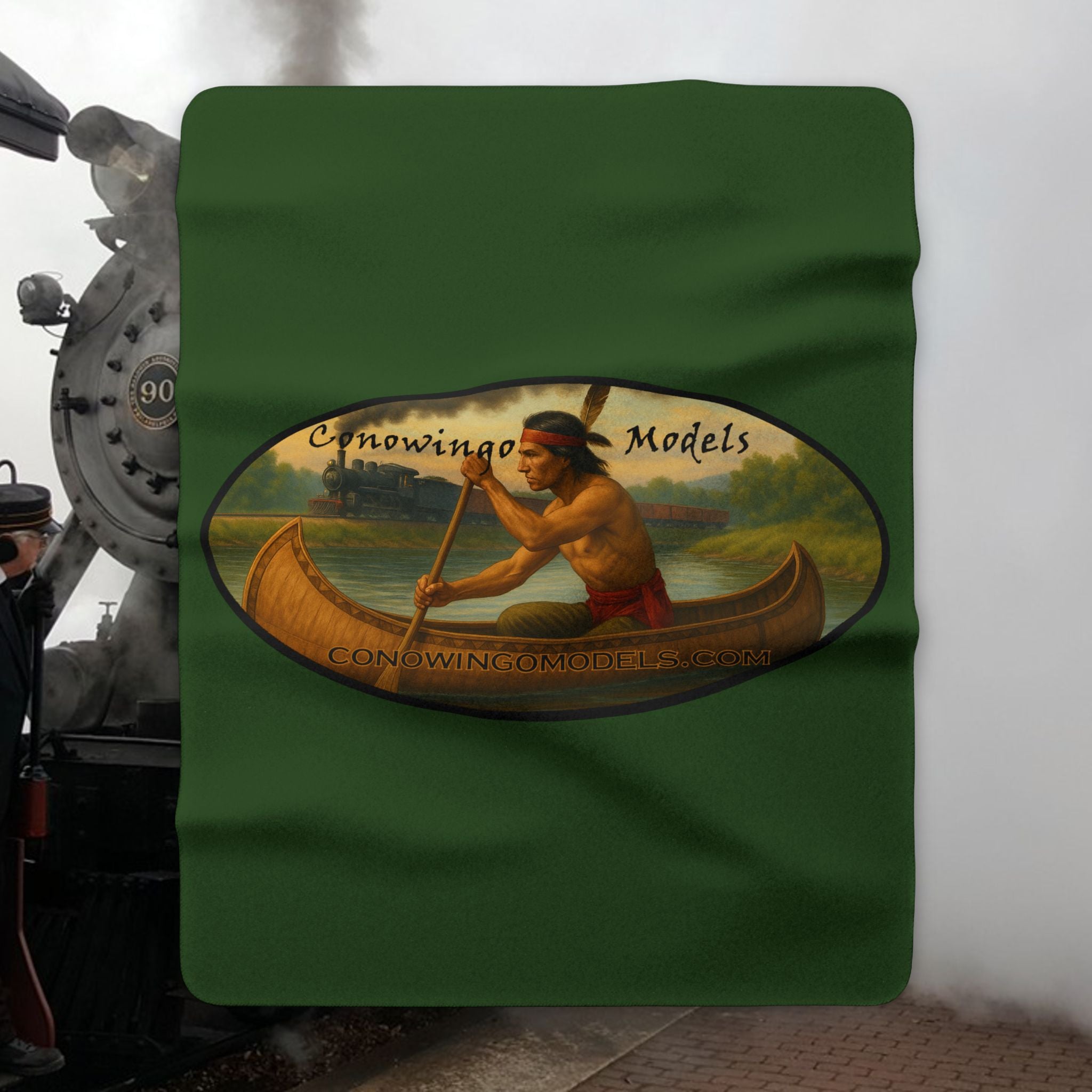 Conowingo Models Deluxe Sherpa Fleece Blanket