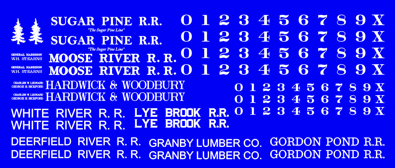 Vermont Shays Decal Sheet in HO/HOn3/O/On30