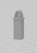 Coppertop Brick Chimney in N scale