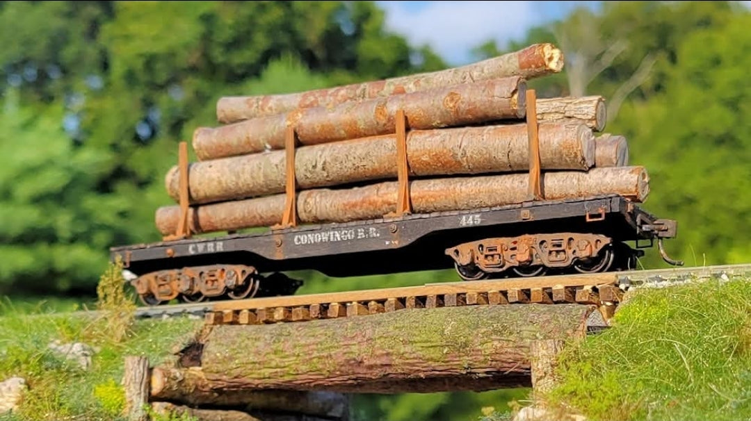 44-Foot Heavyweight Logging Car in HO scale